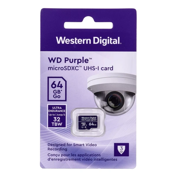 MEMORIA MICRO SD WD PURPLE 64 GB - Image 2