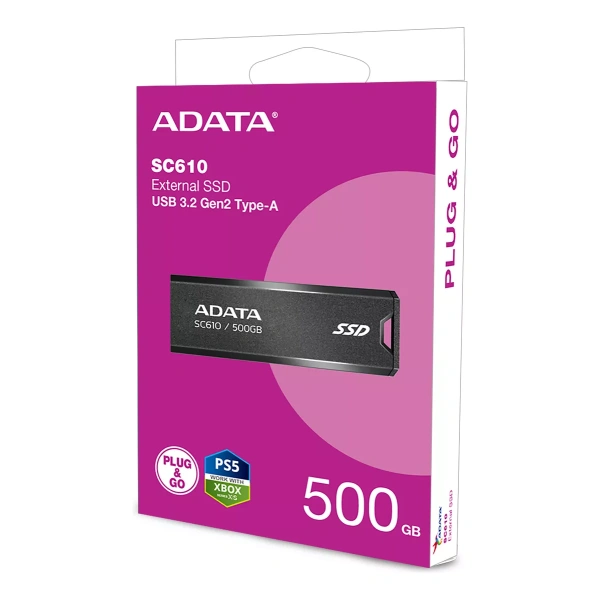 SSD EXTERNO ADATA SC610 500GB USB 3.2